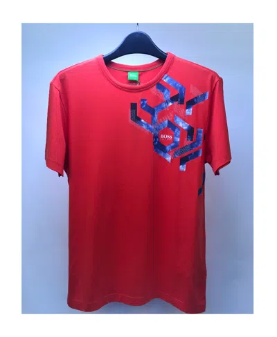 Hugo Boss Round-necked T-shirt In Red