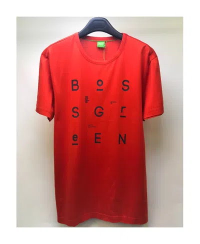 Hugo Boss Round-necked T-shirt In Red