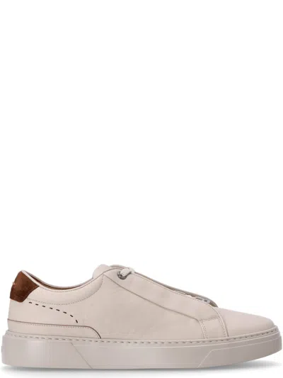 Hugo Boss Round Toe Casual Shoes In Brown