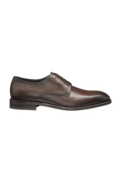 HUGO BOSS LEATHER DERBY SHOES