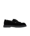 Hugo Boss Round Toe Loafers In Black