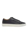 Hugo Boss Round Toe Low-top Casual Shoes In Blue