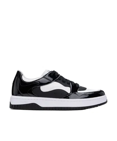 Hugo Boss Round Toe Low-top Casual Shoes In Black