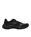 Hugo Boss Round Toe Low-top Sneakers In Black