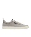 Hugo Boss Round Toe Low-top Sneakers In Gray
