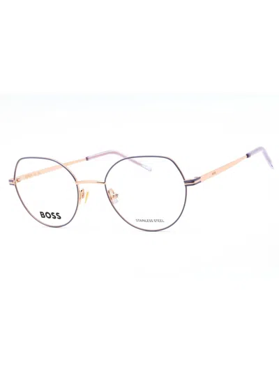 Hugo Boss Round Women's Eyeglasses - Style 1591 In Gray