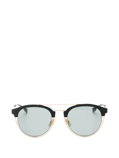 Hugo Boss Round-frame Double-bridge Sunglasses