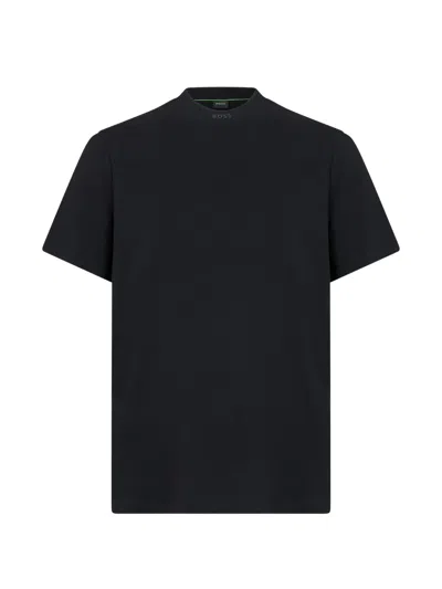 Hugo Boss Round-neck T-shirt In Black