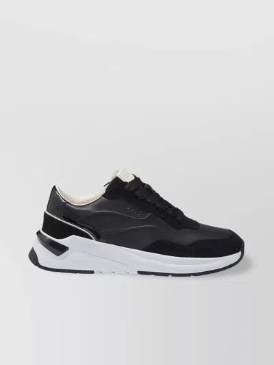 Hugo Boss Rubber Outsole Sneakers With Contrast Sole