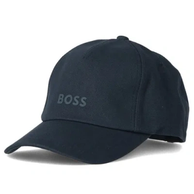 Hugo Boss Rubberised-logo Cap In Black