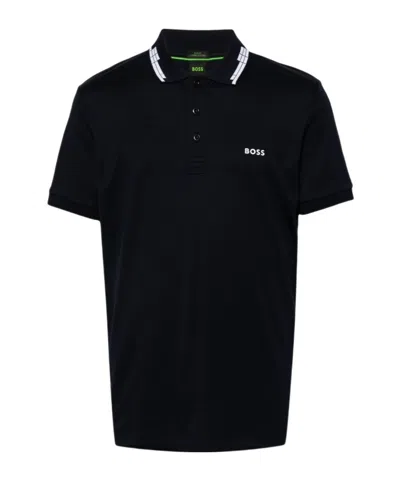 HUGO BOSS BOSS HUGO BOSS COLLAR GRAPHICS SLIM FIT POLO SHIRT