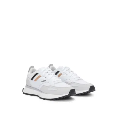 Hugo Boss Running-style Trainers With Eva-rubber Outsole In White
