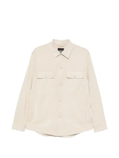 Hugo Boss Sahariana Carper Jacket In Neutral