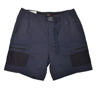 Hugo Boss Sal Cargo Shorts 404 Navy In Black