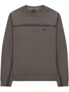 Hugo Boss Salbo 1 "grey" Sweatshirt In Grey