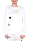 Hugo Boss Boss Salbo Lotus Sweatshirt In White