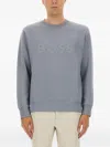 Hugo Boss Salbo Sweatshirt In Gray
