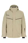 Hugo Boss Versatile Nylon Jacket Featuring Adjustable Elements In Brown