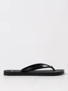 Hugo Boss Logo-embossed Flip-flops In Black