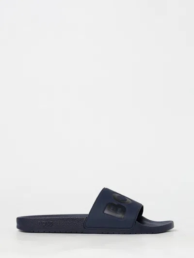 Hugo Boss Sandals Boss Men Color Navy In Blue