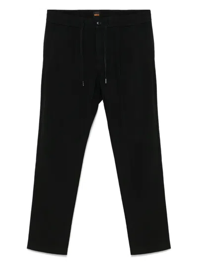 Hugo Boss Sanderson Trousers In Black