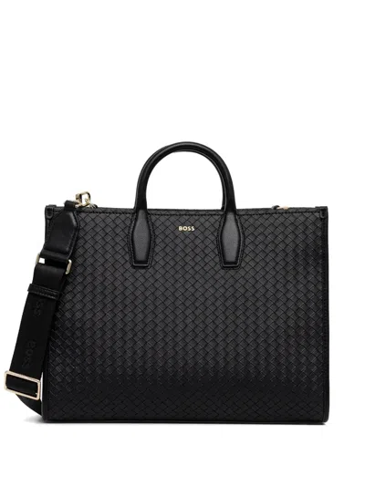 Hugo Boss Sandy Tote Bag In Black