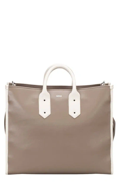 Hugo Boss Sandy Tote In Metallic