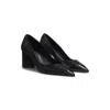 Hugo Boss Satin Pumps With Rhinestones With 7cm Heel In Black
