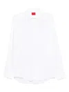 Hugo Boss Slim-fit Shirt In Performance-stretch Jersey In White