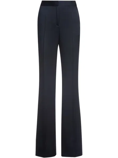 Hugo Boss Satin Trousers In 蓝色