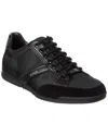Hugo Boss Saturn Canvas & Leather Sneaker In Black