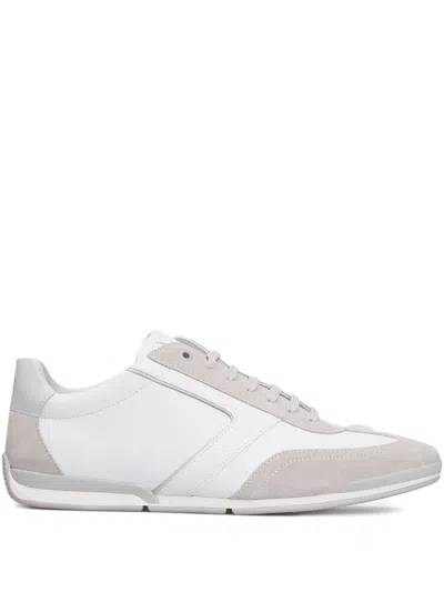 Hugo Boss Saturn Low Profile Ital Sneakers In White