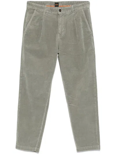 Hugo Boss Schino-shyne Trousers In Green