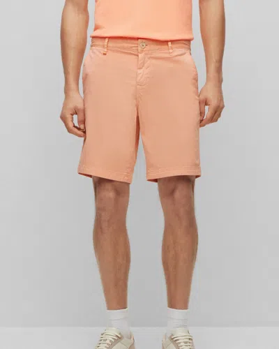 Hugo Boss Schino Slim St Mens Shorts In Orange
