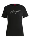 Hugo Boss Hugo Woman T-shirt Black Size L Cotton In Black