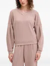 Hugo Boss Scuba V-neck Sweatshirt In Pink