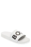 Hugo Boss Sean Slide Sandal In White
