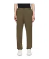 Hugo Boss Stretch Fabric Pleated Casual Pants In Brown