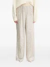 Hugo Boss Sequin-embellished Trousers In Neutral
