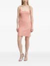 Hugo Boss Sequin Tie-strap Mini Dress In Pink