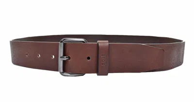 Hugo Boss Serge Belt Brown In Black