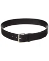 Hugo Boss Serge Leather Belt In Black