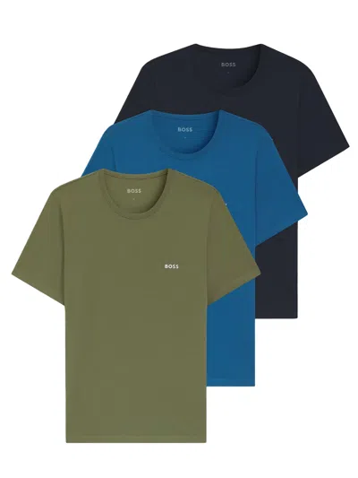 Hugo Boss Boss Set Da Tre T Shirt Intime In Cotone In Multi