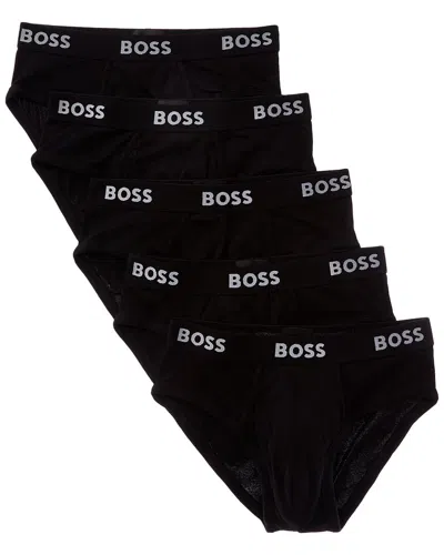 Hugo Boss Set Of 5 Brief In Black