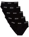Hugo Boss Set Of 5 Brief In Black