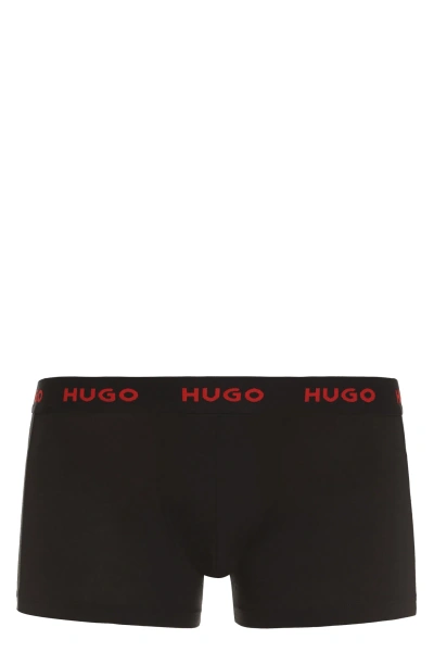 Hugo Boss Set Of Three Boxers In Black