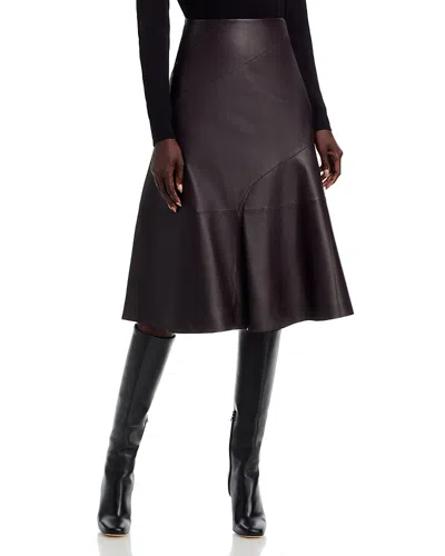 HUGO BOSS SEVANI LEATHER SKIRT