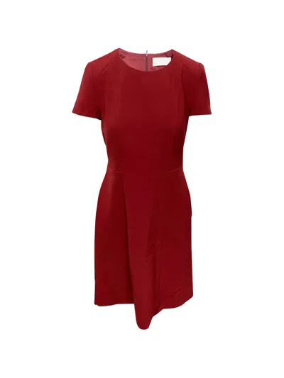 Pre-owned Hugo Boss Sheath Dress In Red