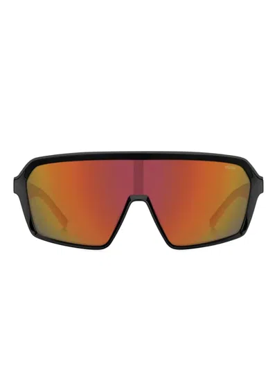 Hugo Boss Shield-frame Sunglasses In Black