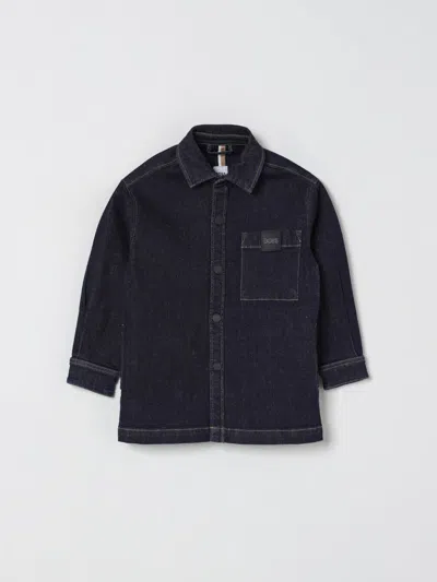 Hugo Boss Shirt Boss Kids Color Blue